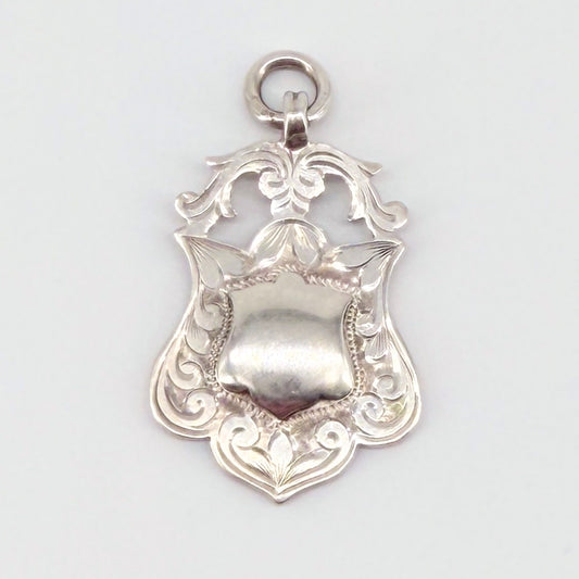 Antique Sterling Silver Fob Medal – Birmingham 1923 – Herbert Bushell & Son