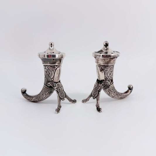Pair of Antique Norwegian Silver Pepper Pots – Magnus Aase