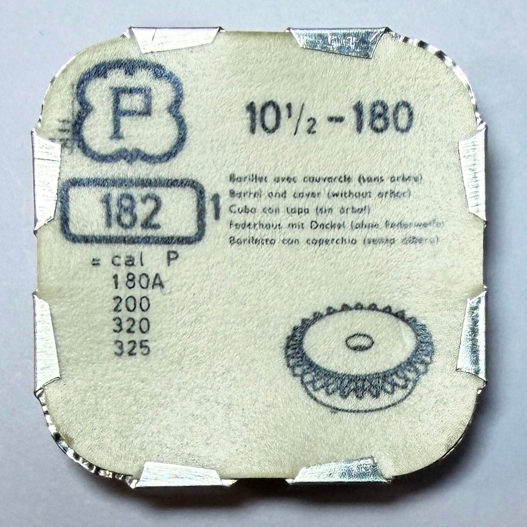 Peseux 180 - Barrel & Cover - 182