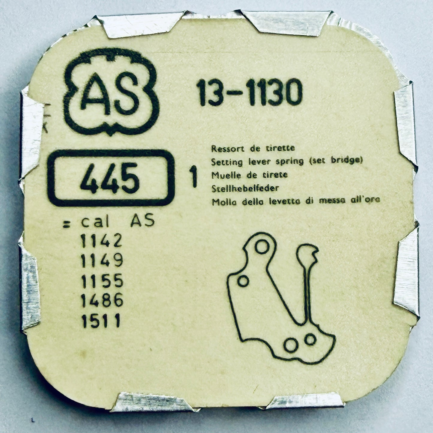 AS 1130 / 1130N – Setting Lever Spring - 51.090 (445)