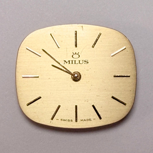 FEF 6665 "Milus" Watch Movement & Dial - Swiss Made - Working