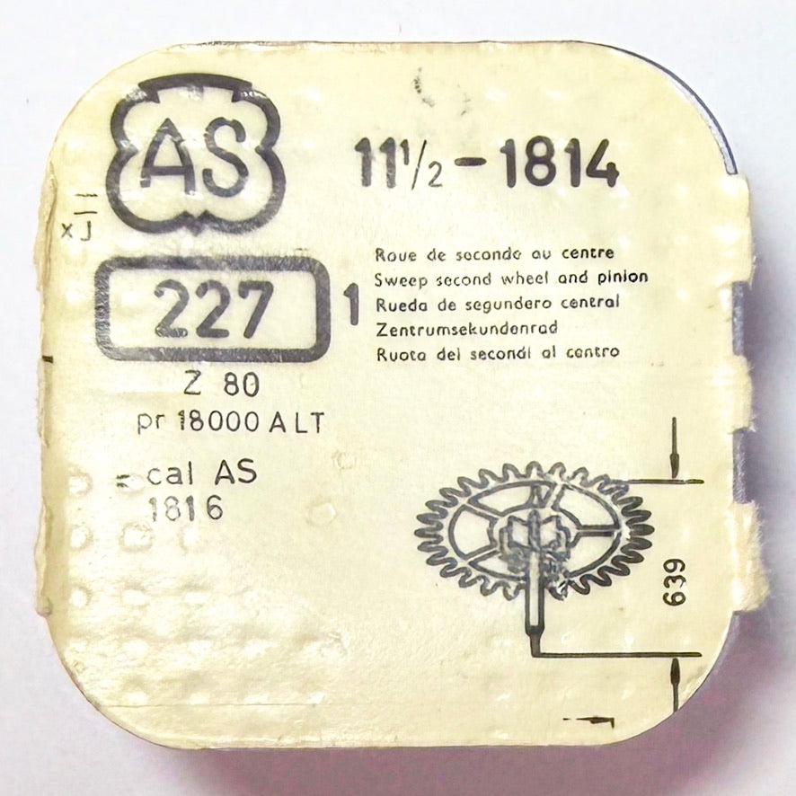 AS 1814 – Sweep Second Wheel, Height 6.39mm - 227