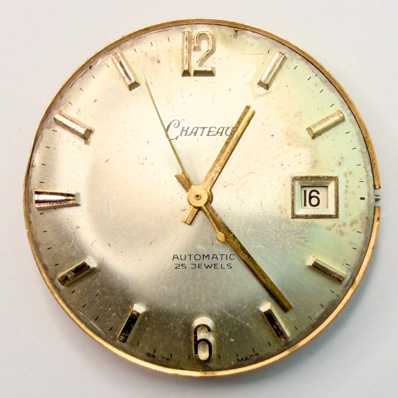 ETA 2782 Automatic Watch Movement 26mm with Chateau Dial – Working, For Service - image 2