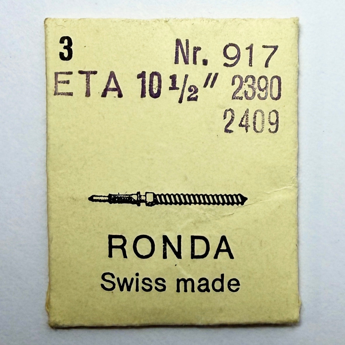 ETA 2390 / 2409 - Winding Stem - Ronda 917