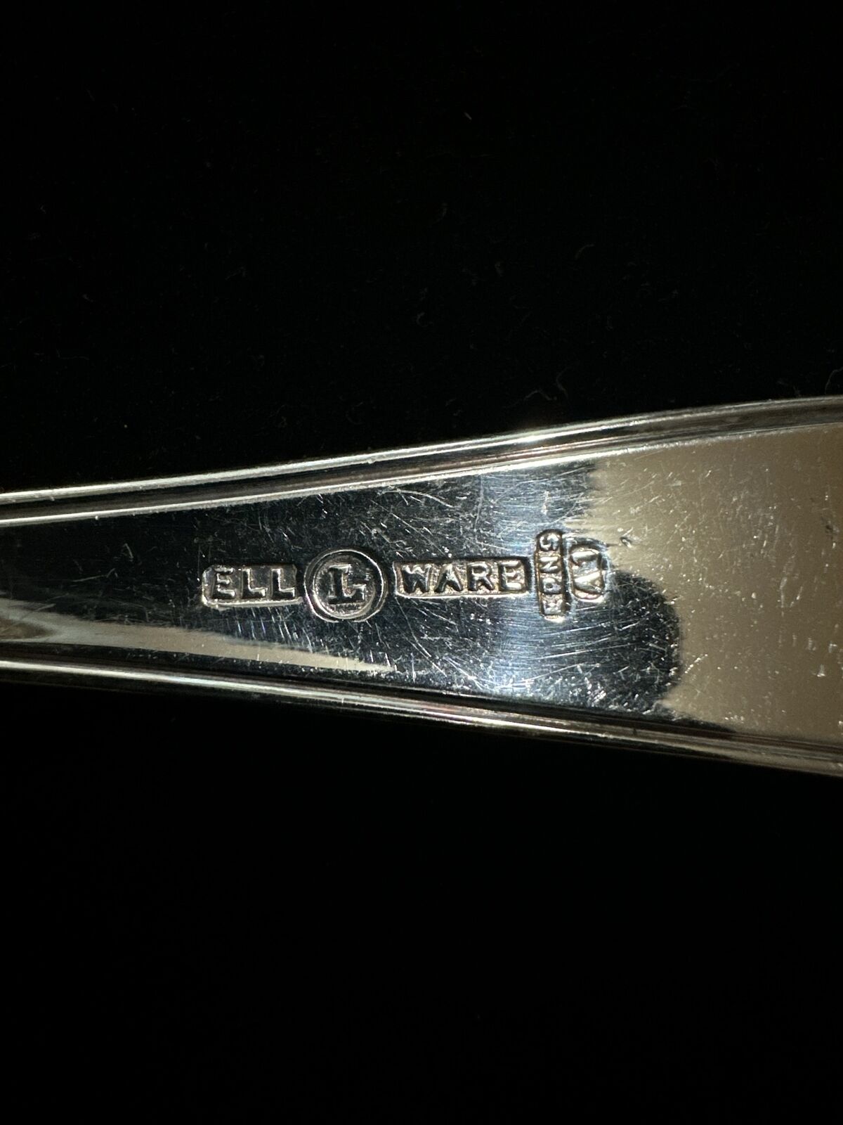 Antique Silver Plate Serving Spoon - Ell Ware - EPNS