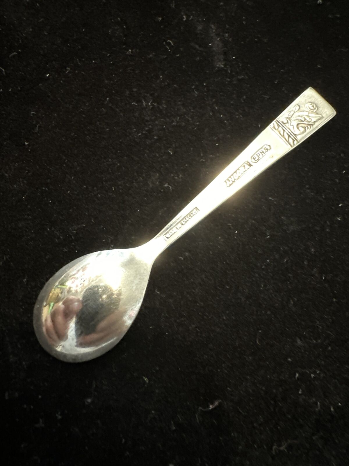 Antique Silver Plated Mustard / Salt / Condiment Spoon