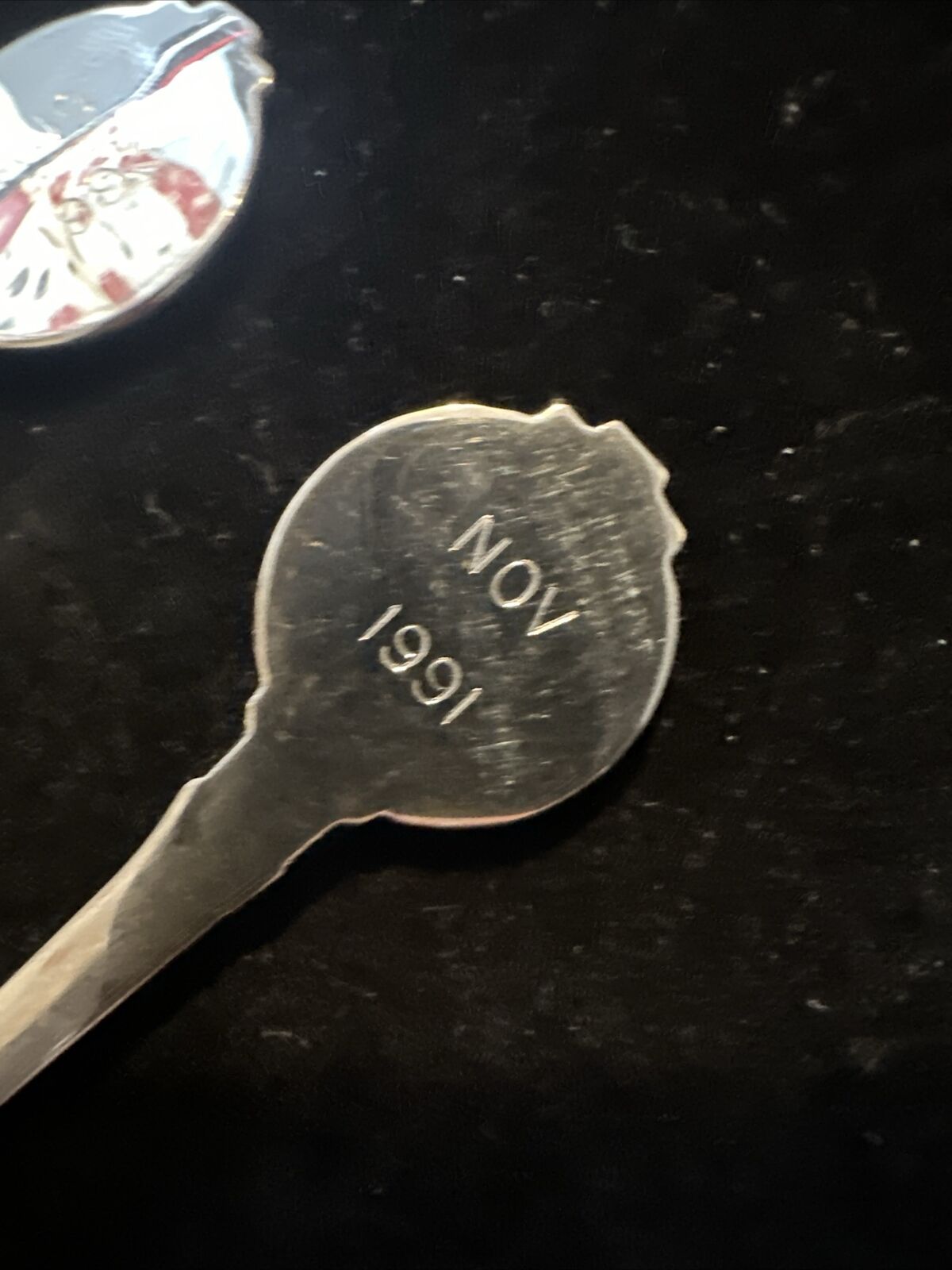 Pair Vintage Silver Plate Riffle Shotgun Shooting Teaspoons - 1990's