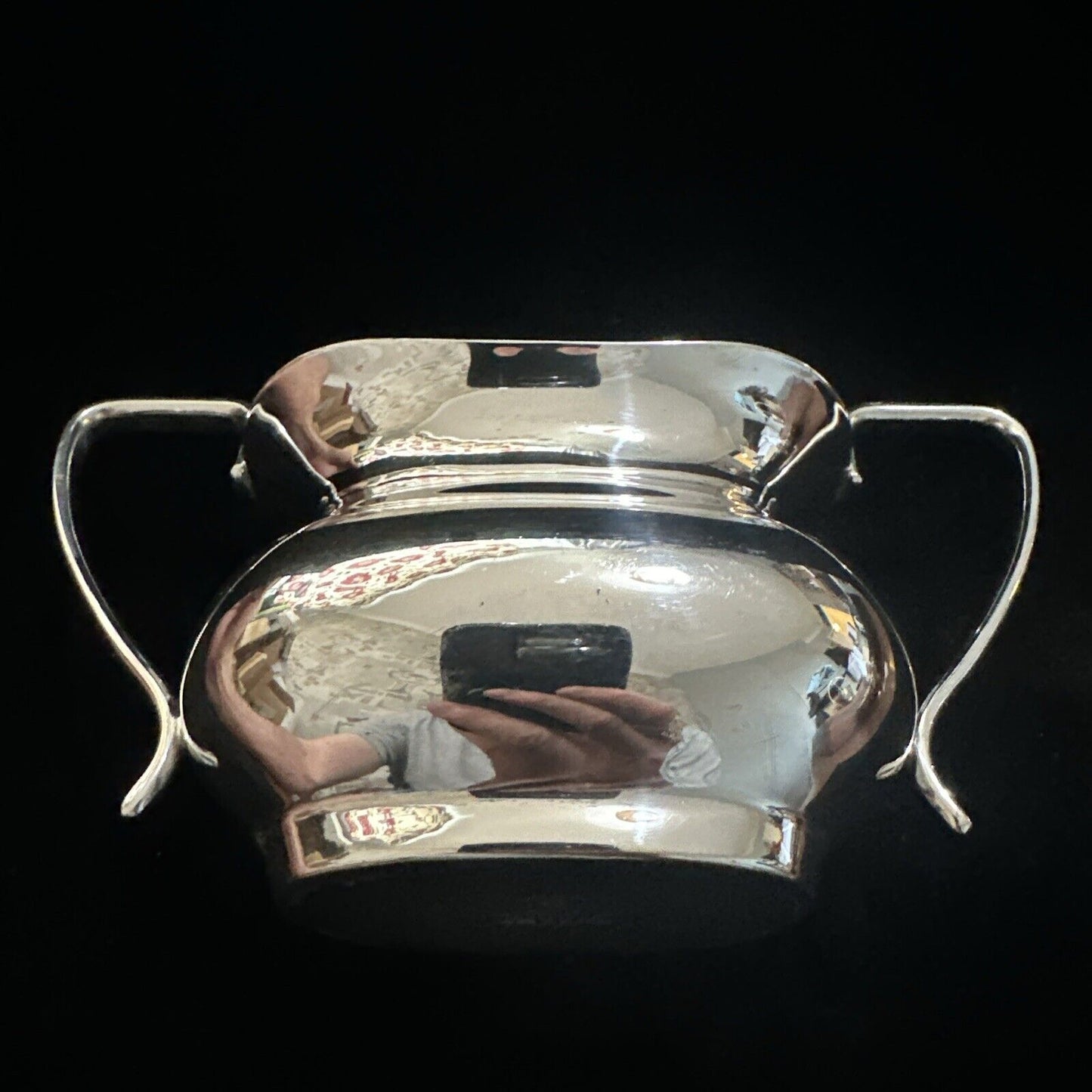 Antique Silver Plated Double Handle Dish / Bowl / Vase - Viners Alpha Plate