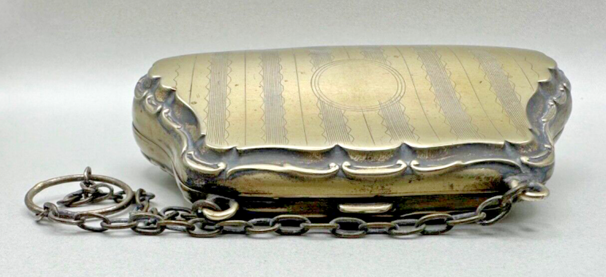 Antique "F.D.L" Silver Plated EPNS Ladies Purse