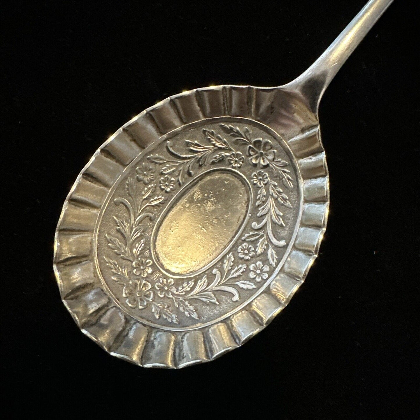 Antique Silver Plate Serving Spoon - James Dixon & Sons