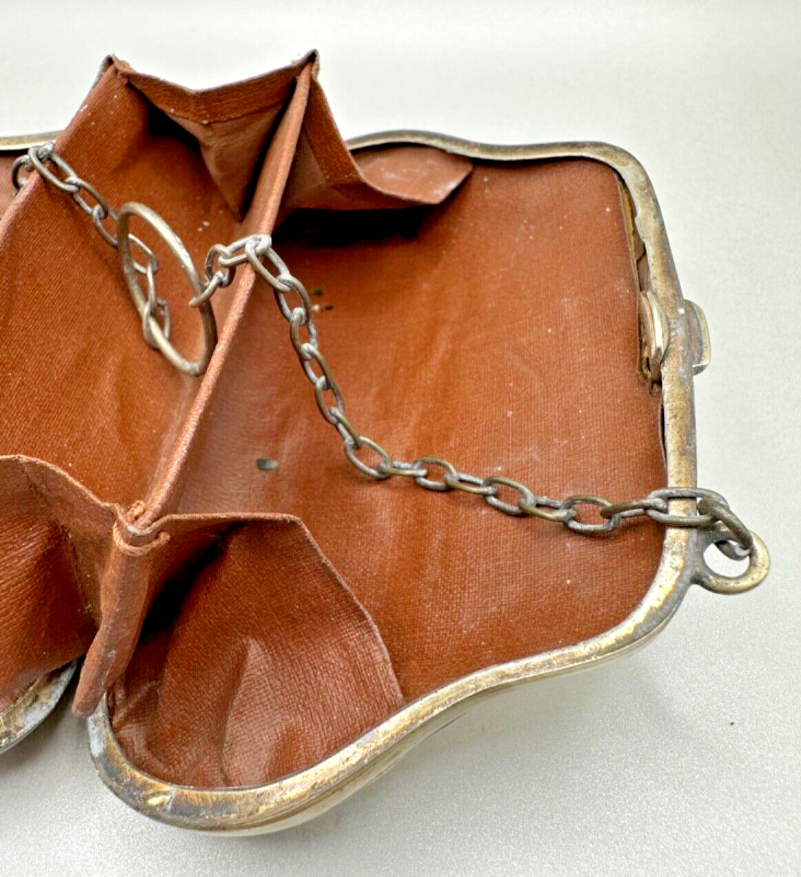 Antique "F.D.L" Silver Plated EPNS Ladies Purse