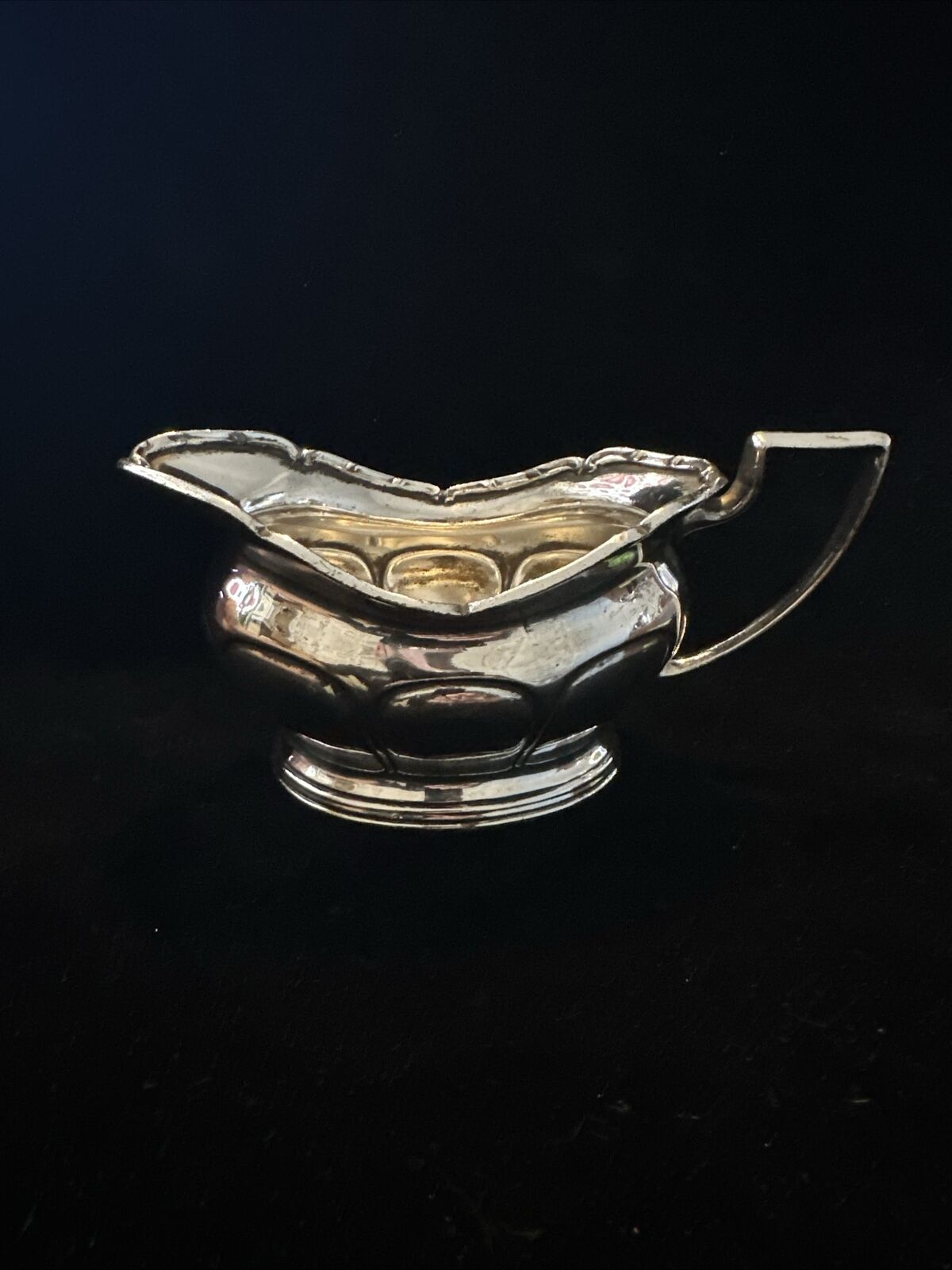 Antique Silver Plate Gravy Sauce Boat - 19th Century - Hawksworth, Eyre & Co