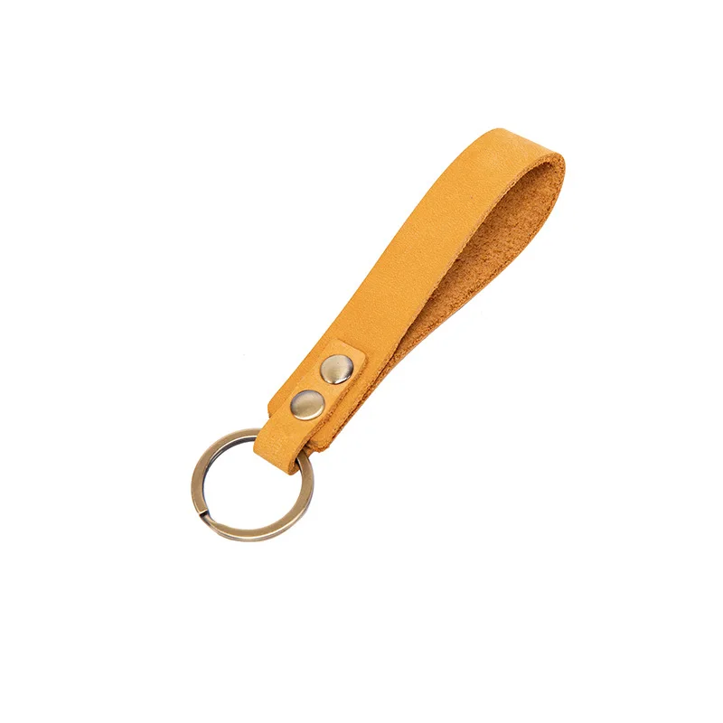 Genuine Leather Keyring Loop - 7 Colours Available