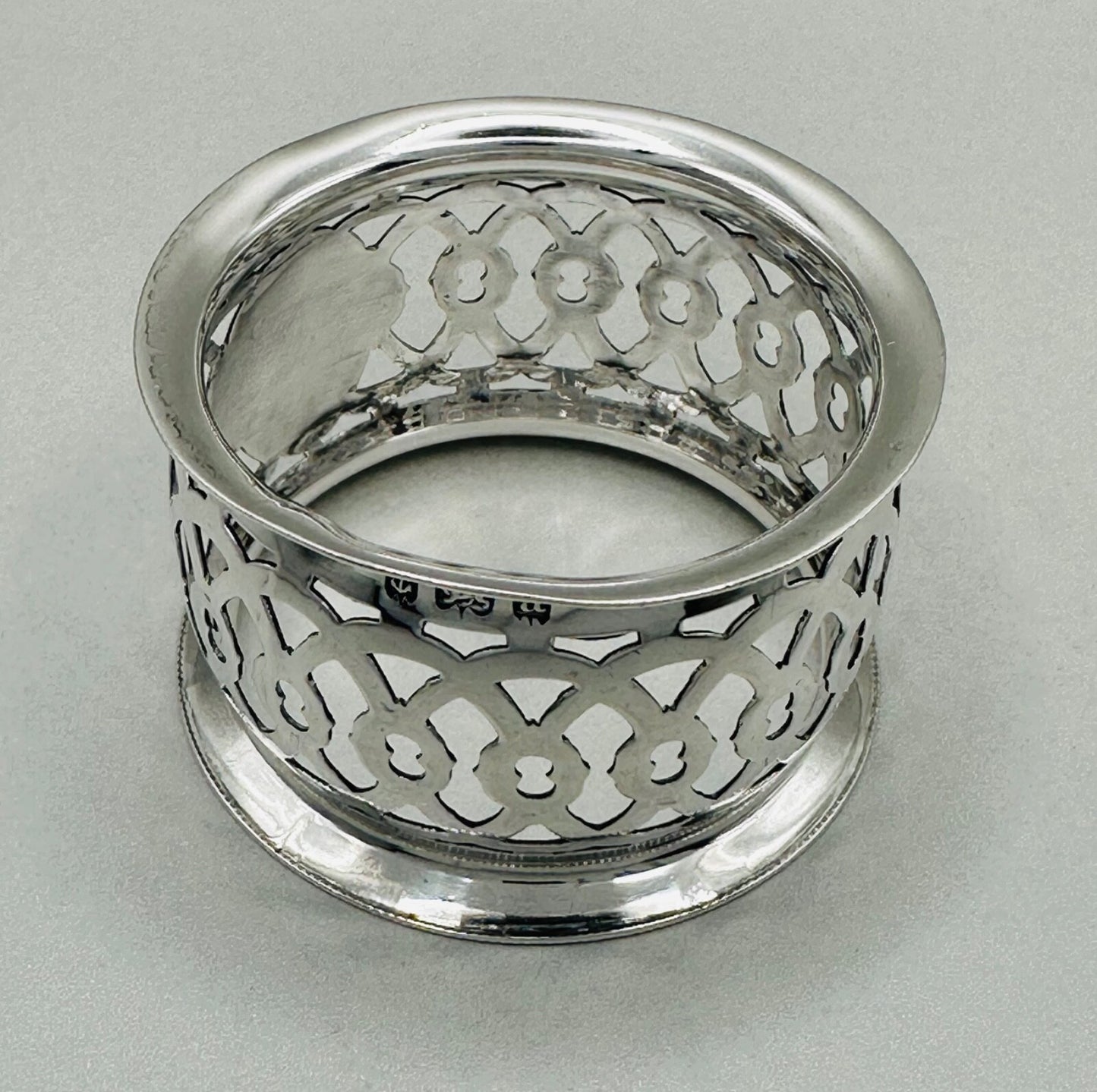Antique Silver Napkin Ring, Birmingham 1900 by Reynolds & Westwood