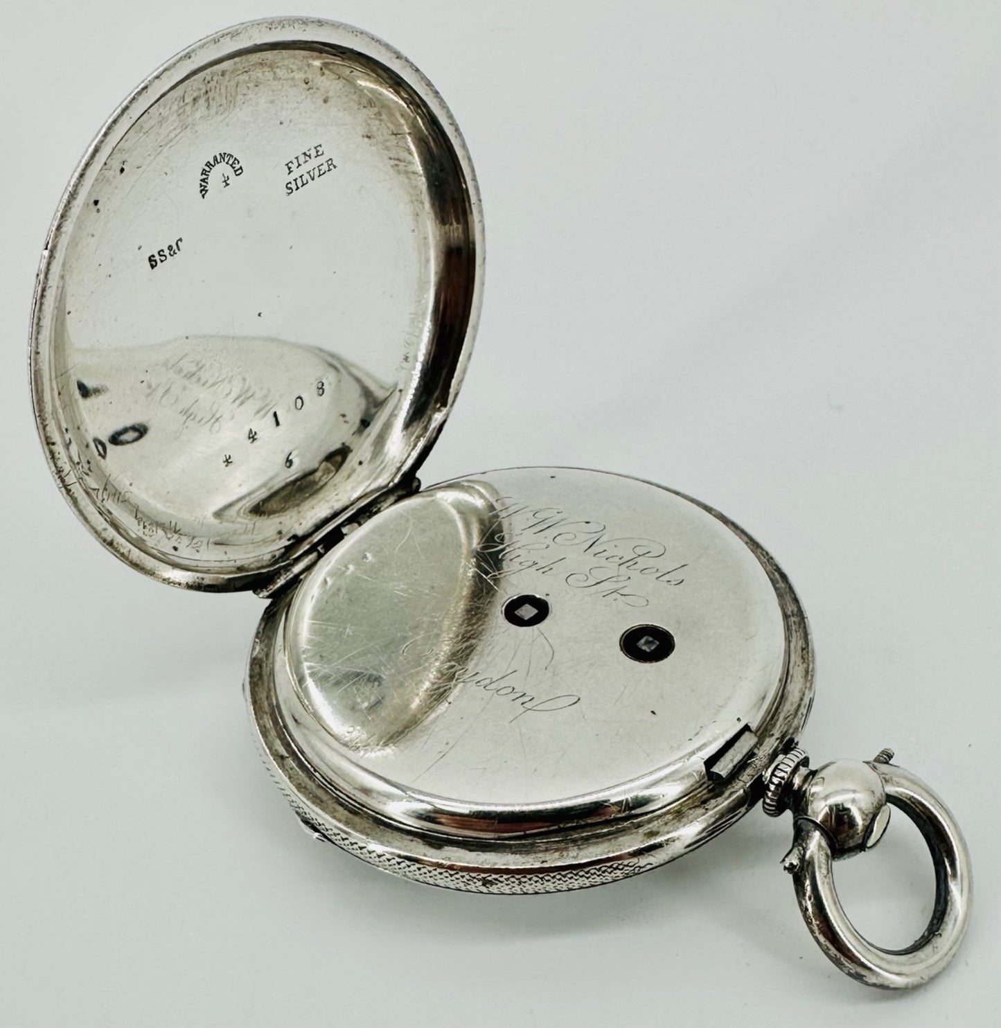 Antique Silver Cased Stauffer Pocket Watch – Working – W.W. Nichols c.1880s