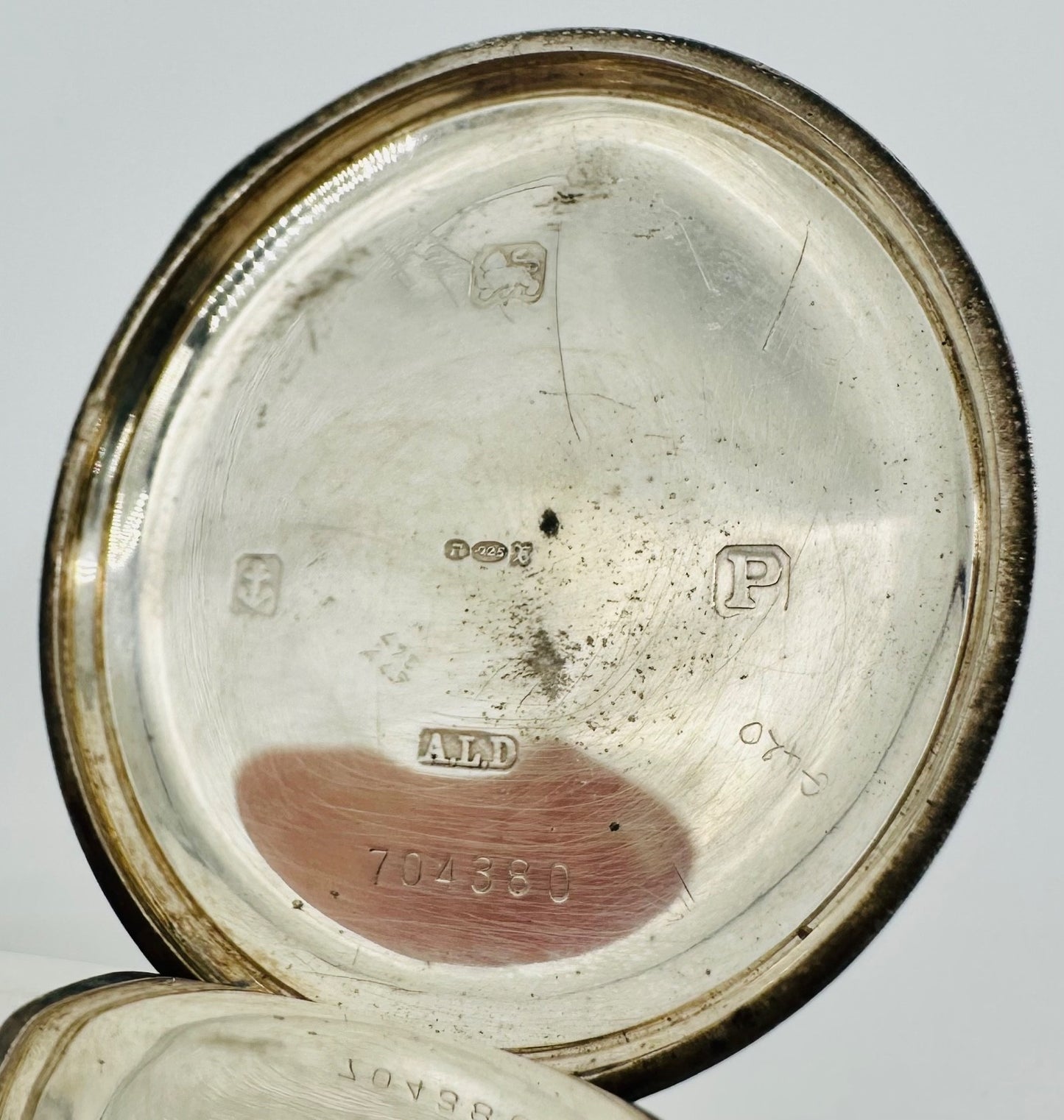 Antique Silver Dennison Cased Pocket Watch – 1939 Dublin Import Marks, 15 Jewels