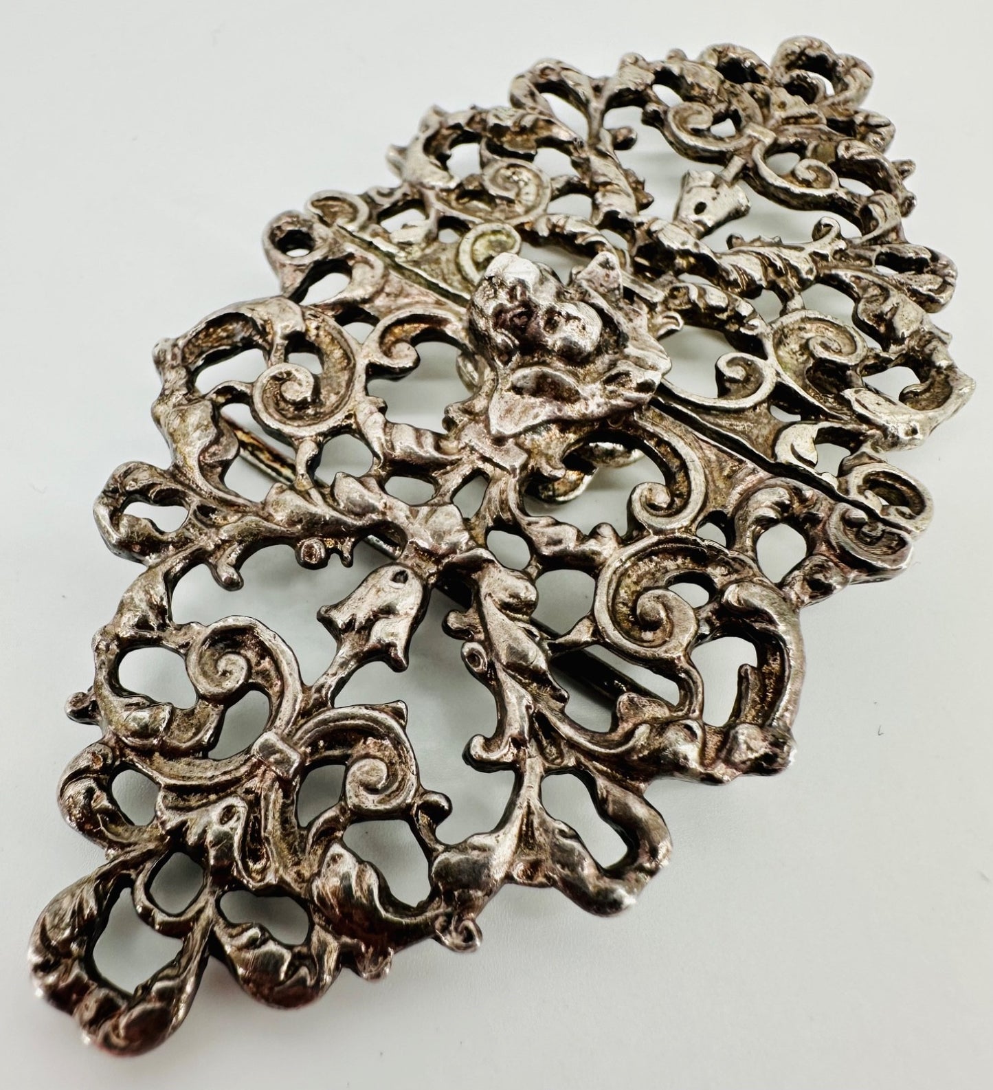 Vintage Sterling Silver Cherub Belt Buckle – Birmingham 1979, KEW