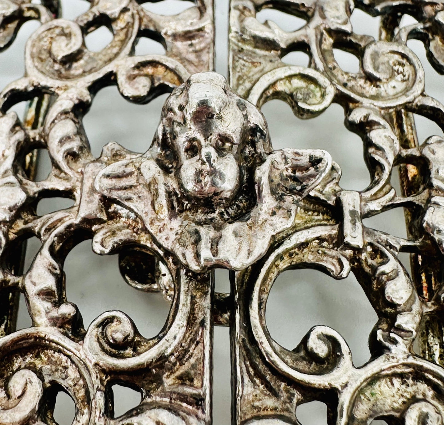 Vintage Sterling Silver Cherub Belt Buckle – Birmingham 1979, KEW