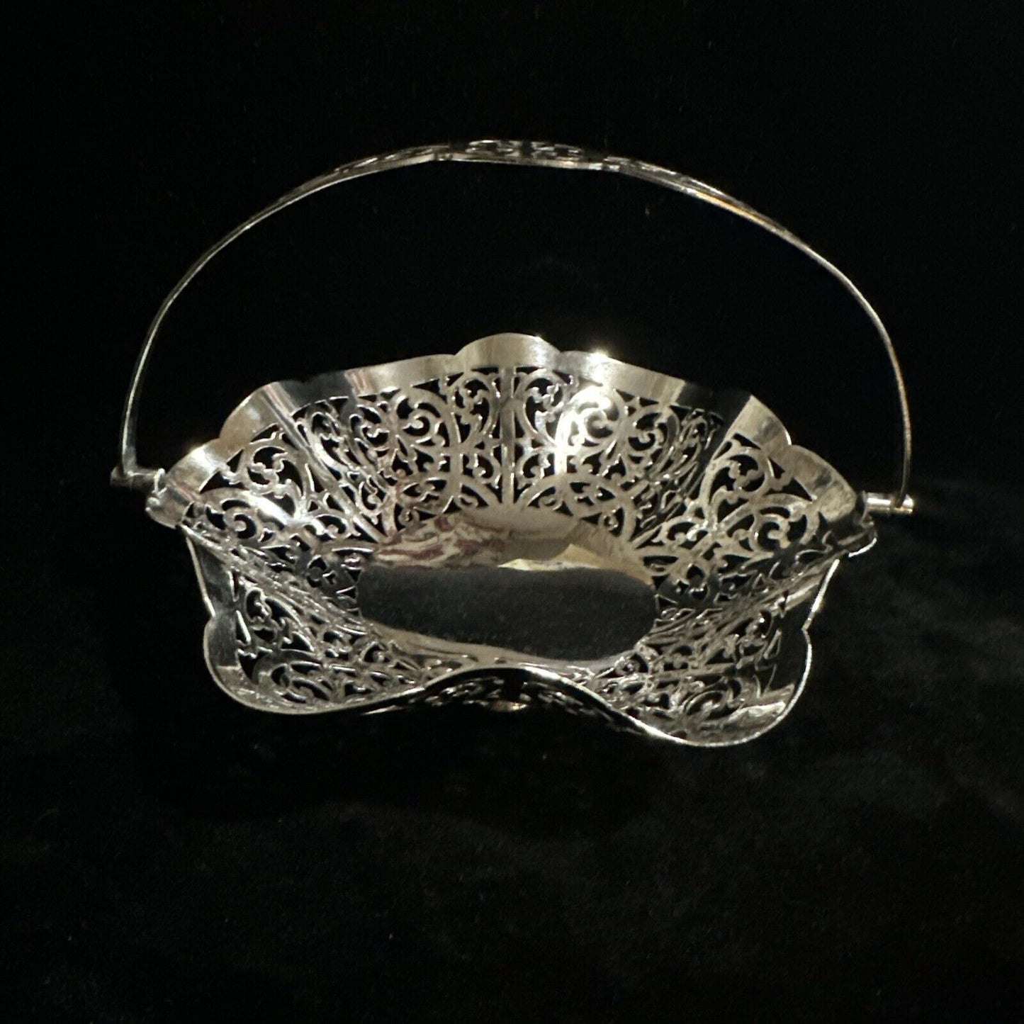 Antique Silver Plate Bon Bon Dish - Lancelott Plate