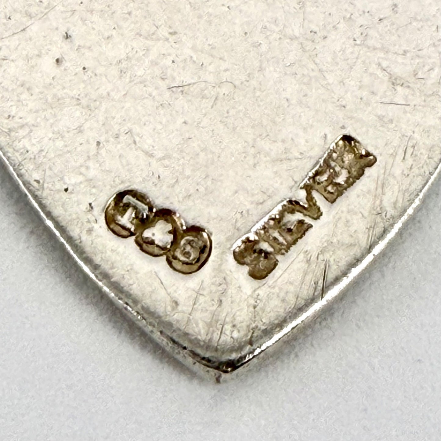 Vintage Silver Fob Medal / Shield Pendant – T & S – c. Mid 20th Century