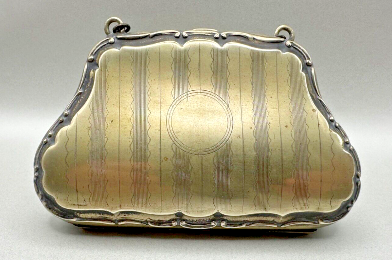 Antique "F.D.L" Silver Plated EPNS Ladies Purse