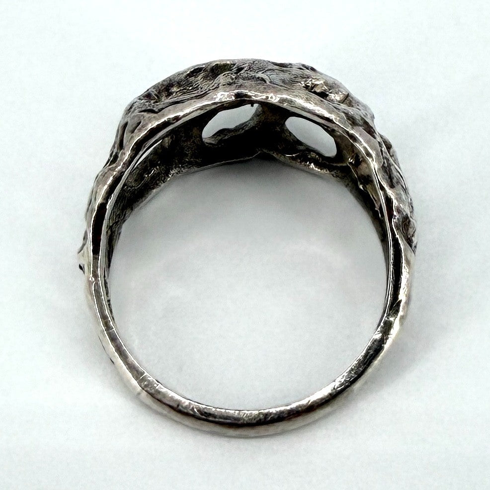 Vintage Sterling Silver Ring – Albion Craft Co. London 1970 – Size L½