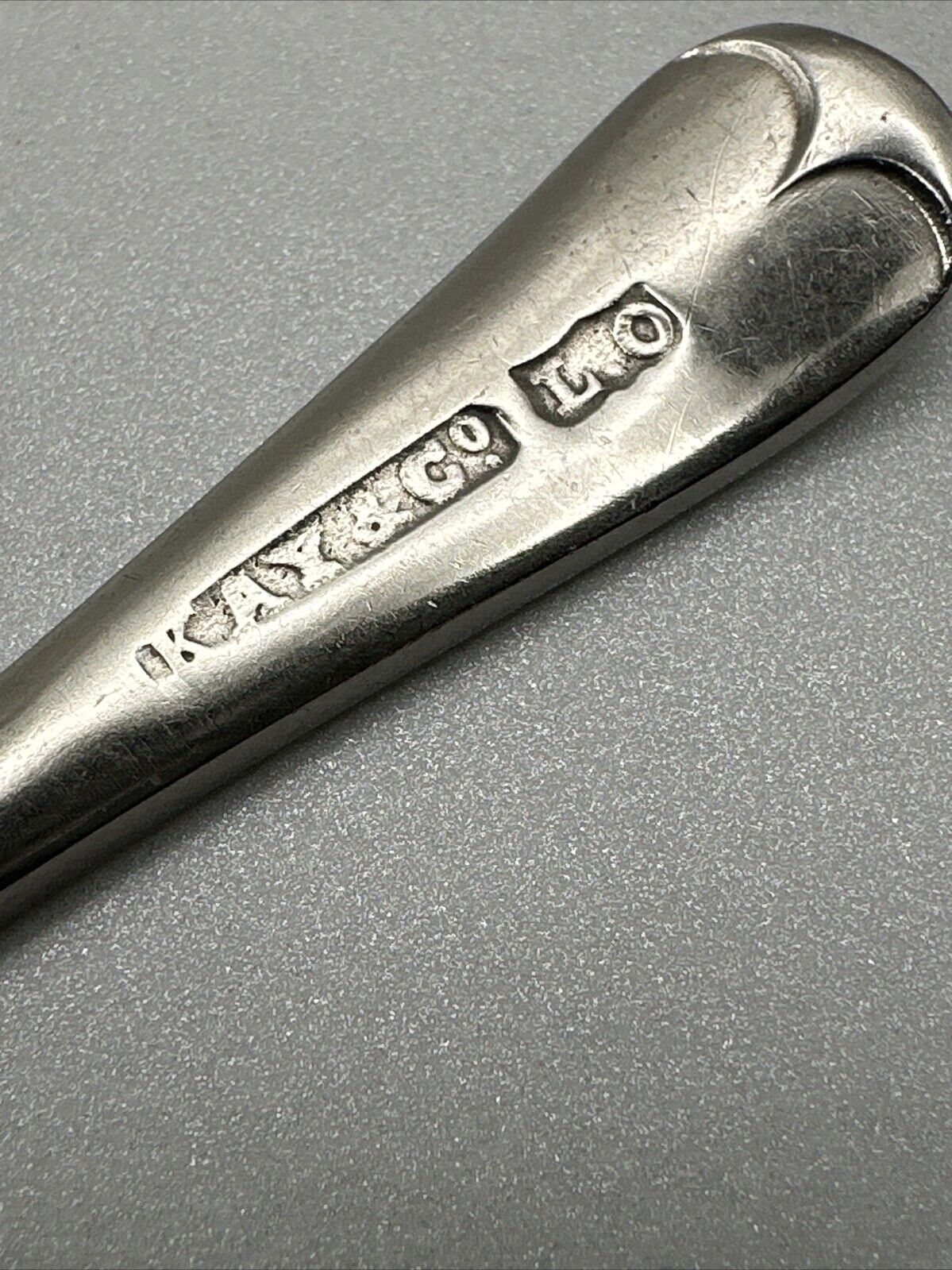 Antique Silver Plated Mustard Spoon - Kay & Co.