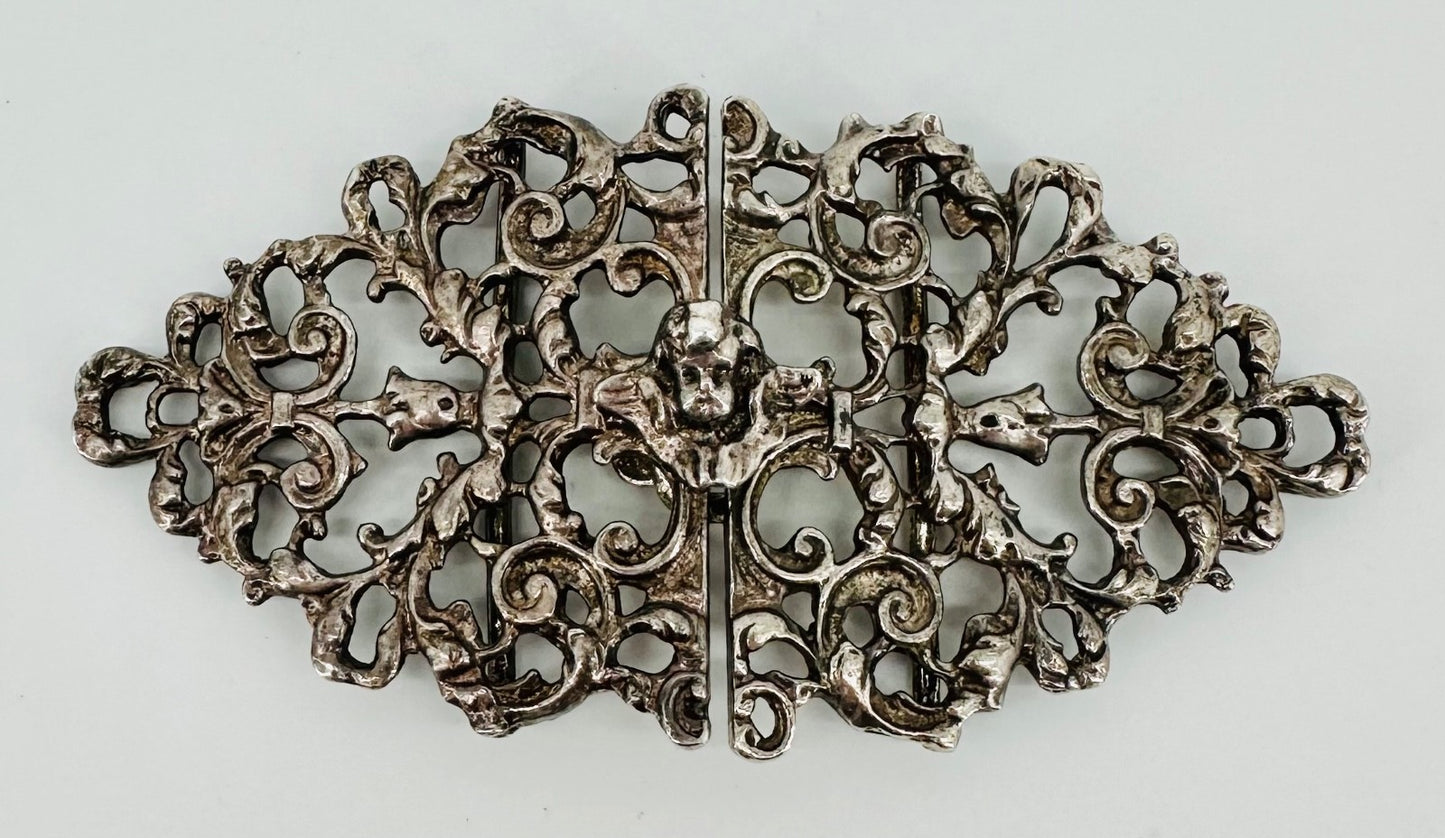 Vintage Sterling Silver Cherub Belt Buckle – Birmingham 1979, KEW