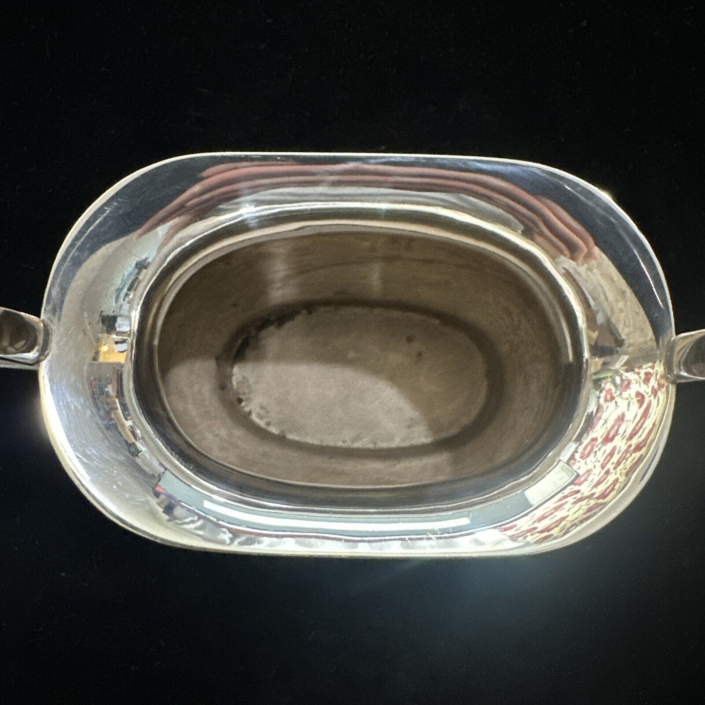 Antique Silver Plated Double Handle Dish / Bowl / Vase - Viners Alpha Plate