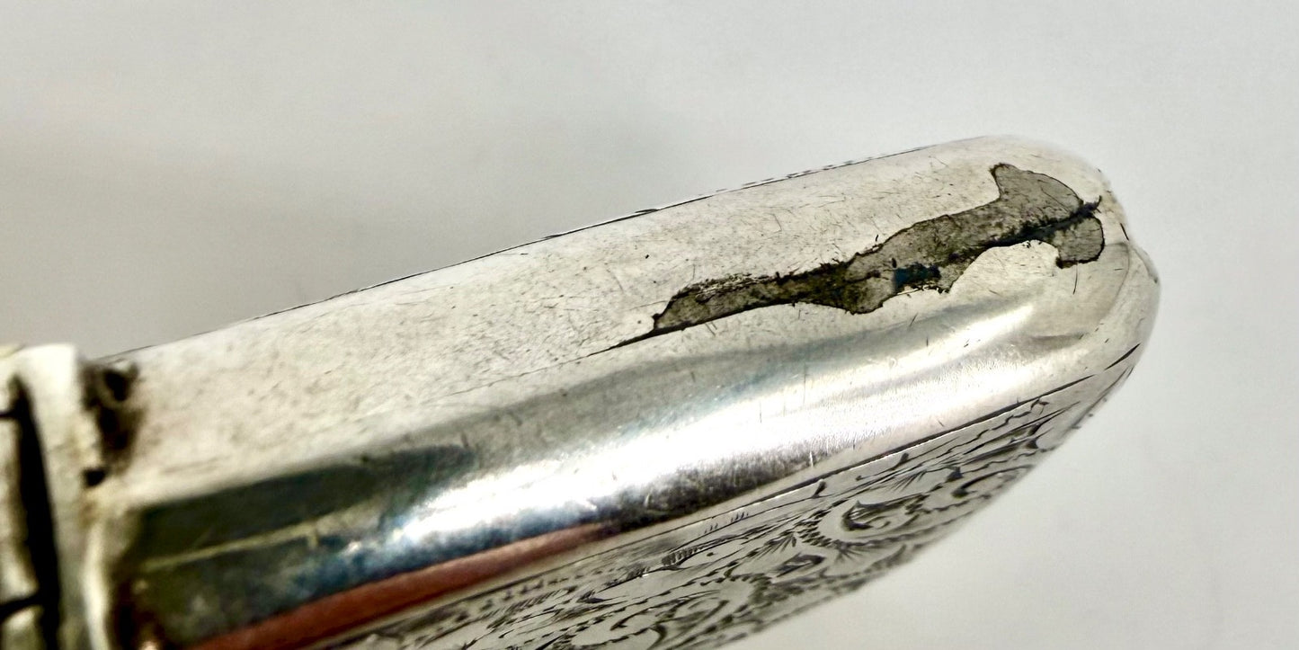 Antique Silver Vesta Case – Albert Sydenham, Birmingham 1896