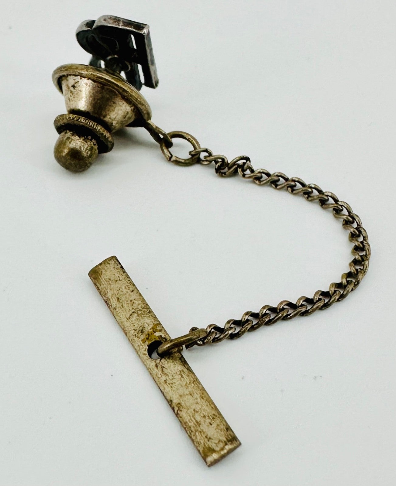 Vintage Rolls-Royce Pin Badge – RR Logo with Chain & Bar