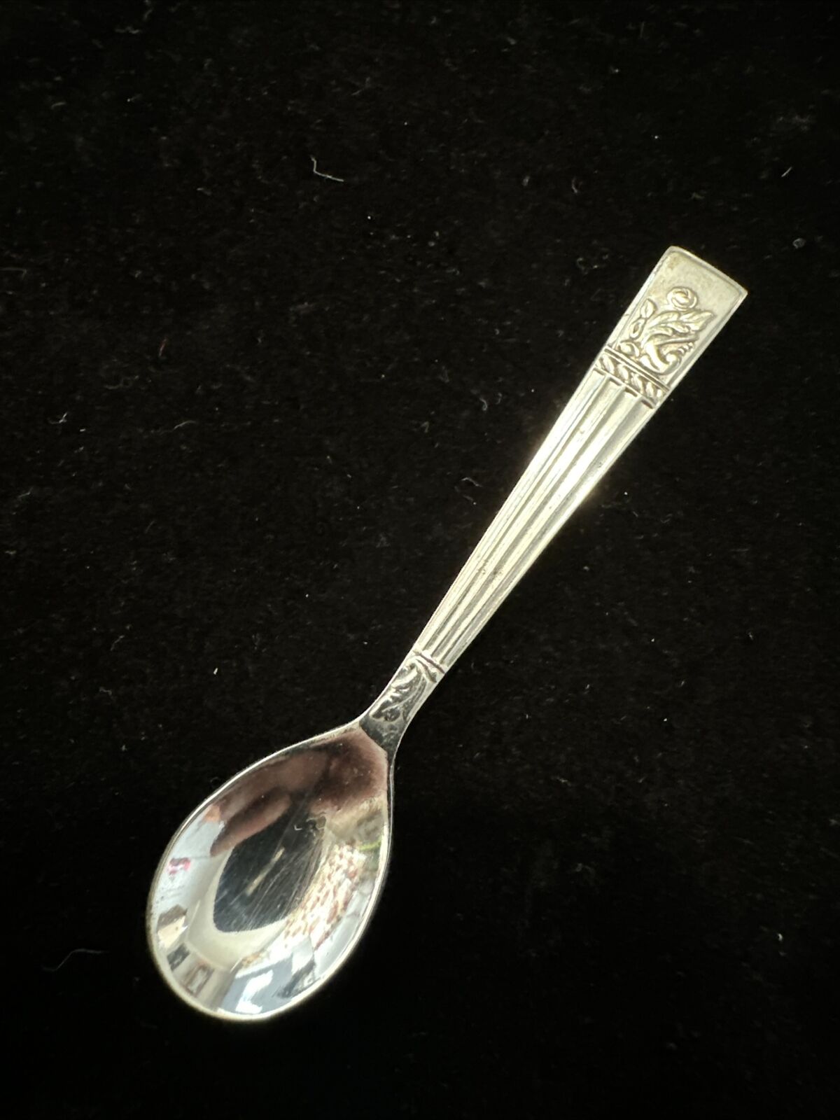 Antique Silver Plated Mustard / Salt / Condiment Spoon