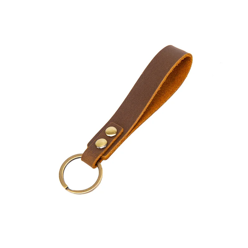 Genuine Leather Keyring Loop - 7 Colours Available