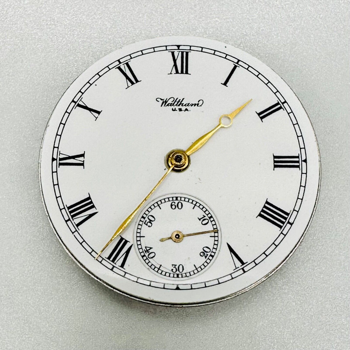 Antique Waltham - Model 1908 - 16s - 9 Jewel Pocket Watch Movement – Working