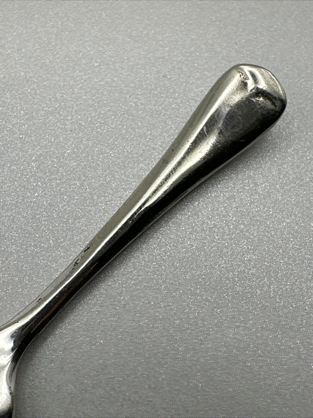 Antique Silver Plated Salt Spoon
