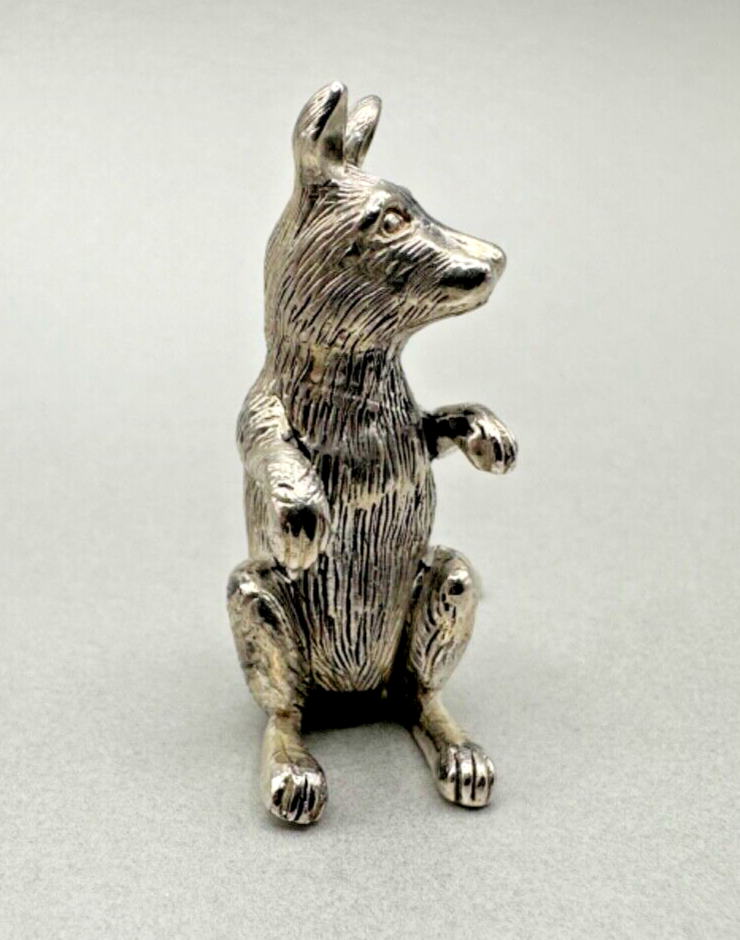 Antique Silver Plated Kangaroo Pin Cushion