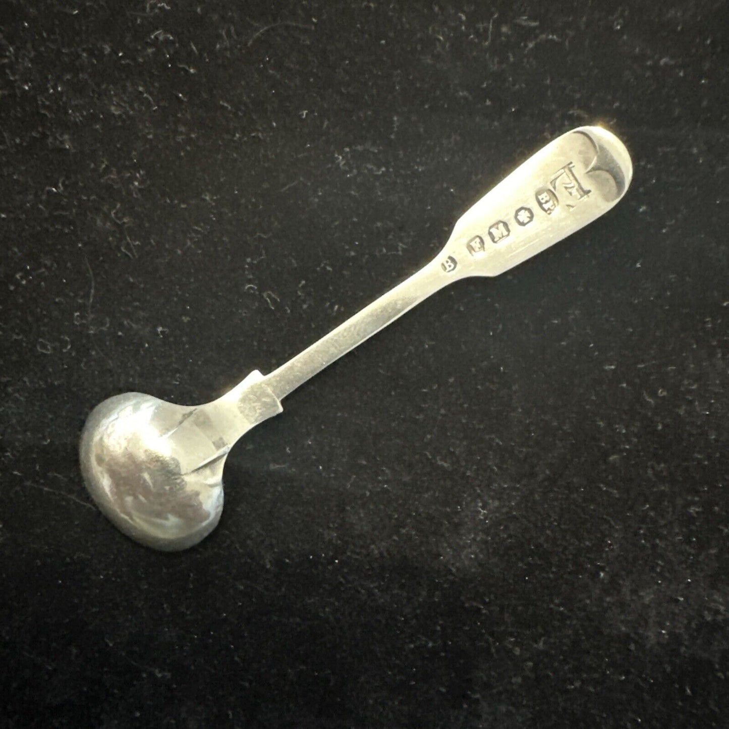 Antique Silver Plate Salt Spoon