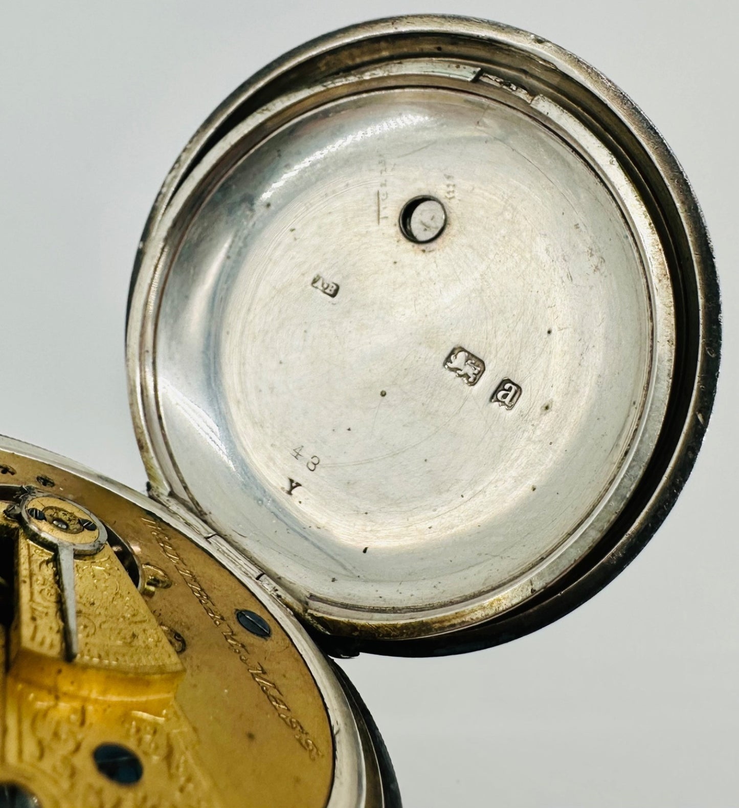 Antique AWW Co. Silver Cased Pocket Watch – Birmingham 1900 - Working