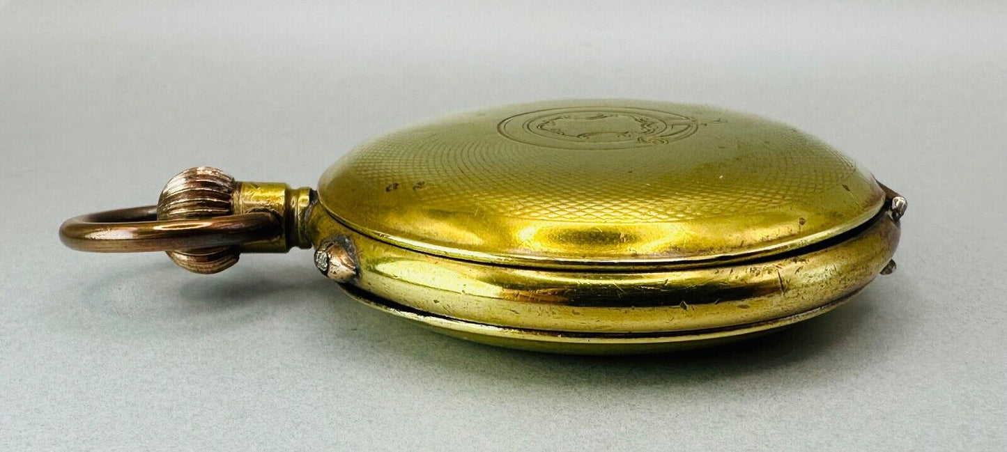Antique Full Hunter Pocket Watch - Masonic Dial - Working