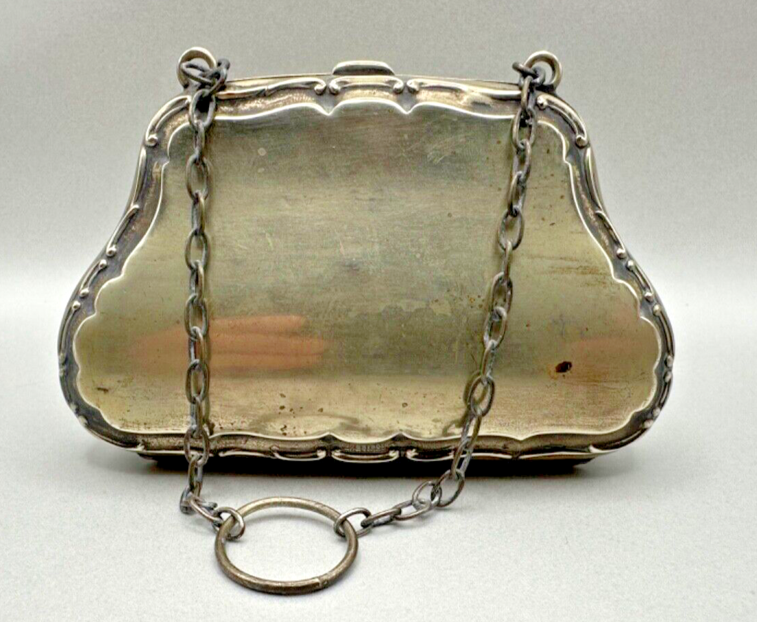 Antique "F.D.L" Silver Plated EPNS Ladies Purse