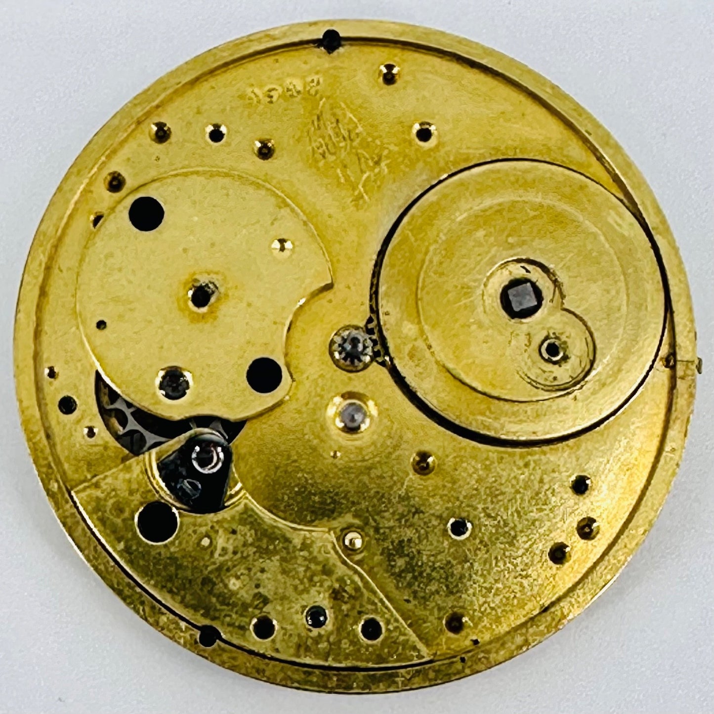 Antique Pocket Watch Movement – 36mm – Key Wound – Spares/Repair