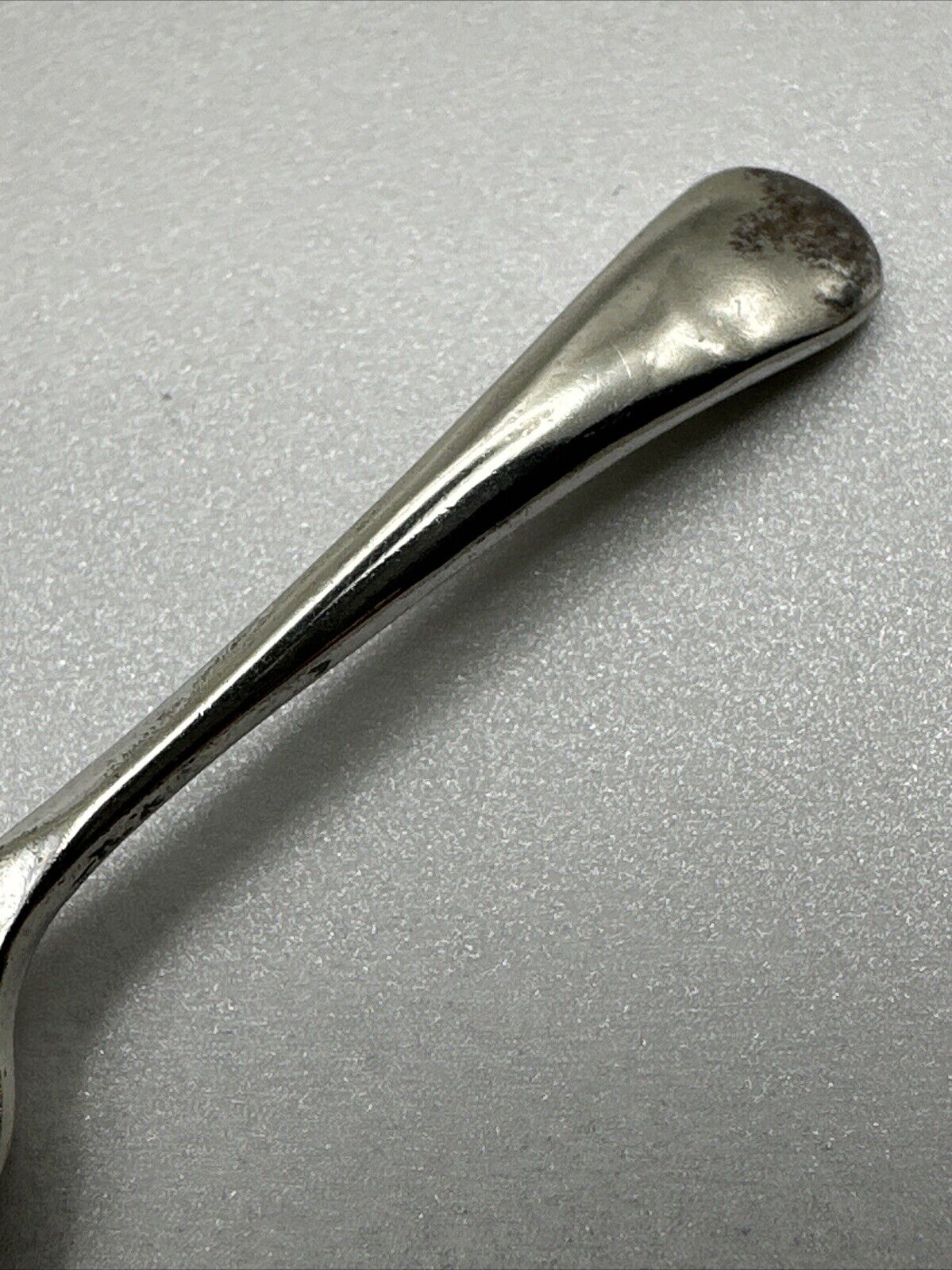 Antique Silver Plated Salt Spoon