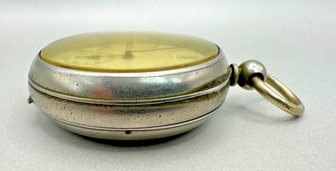 Antique Pocket Watch with Argentan Case - Non-Magnetic Movement - Working