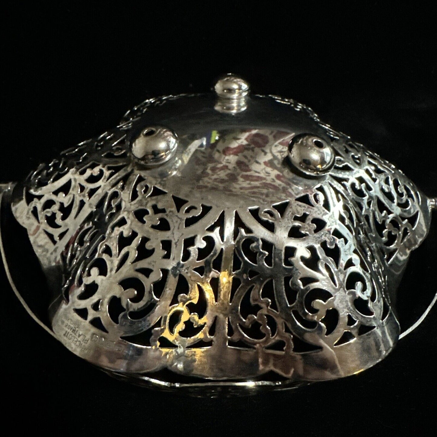 Antique Silver Plate Bon Bon Dish - Lancelott Plate