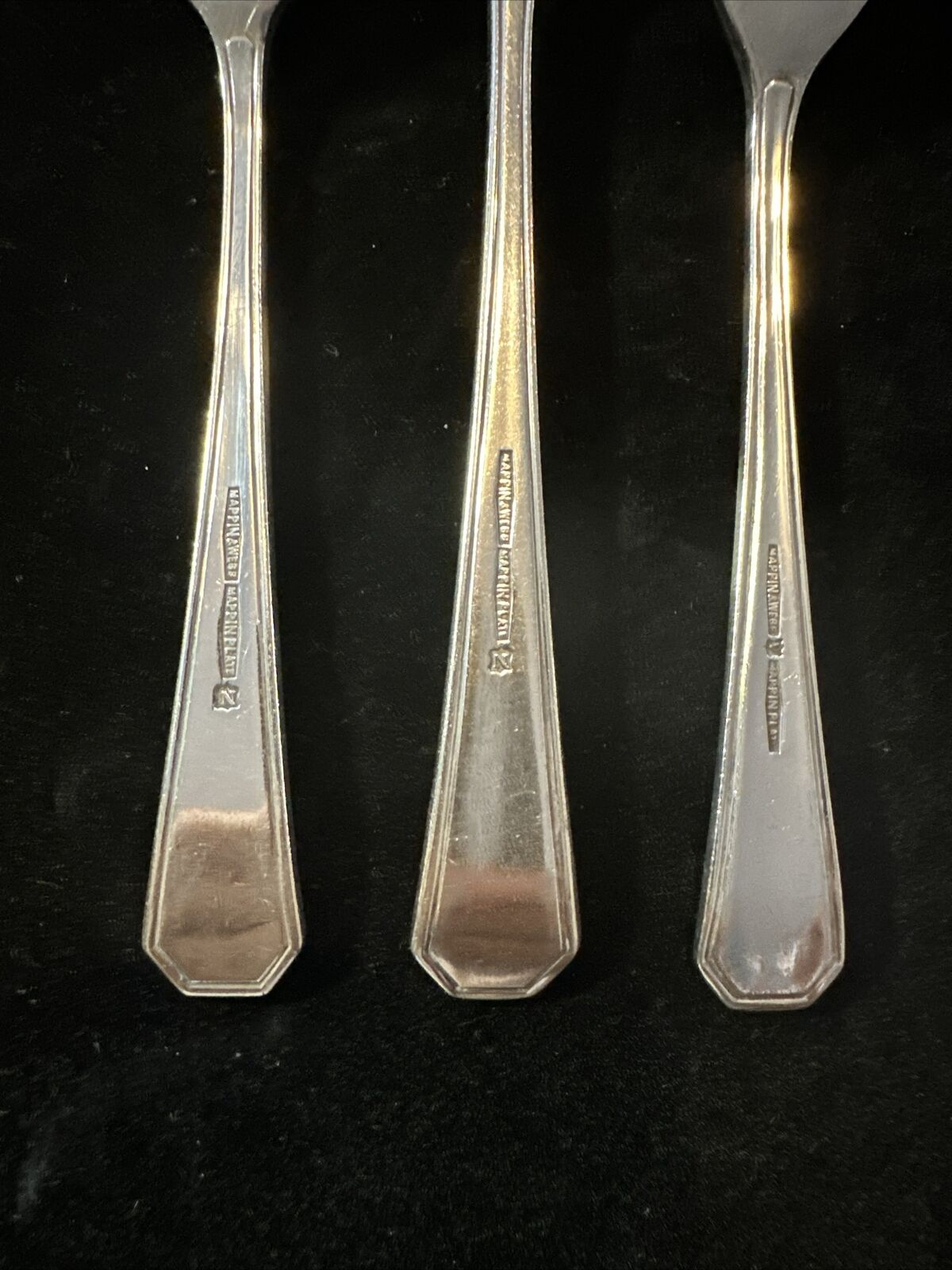 3 Silver Plated Forks - Mappin & Webb - Mappin Plate