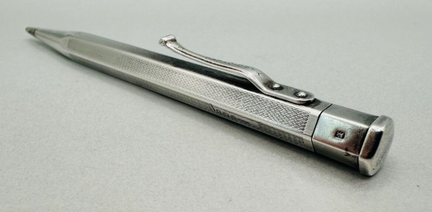 Vintage Yard-O-Led Silver Pencil with Box - London 1947 by Johnson, Matthey & Co