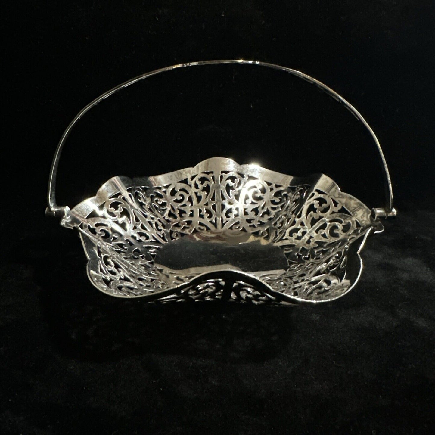 Antique Silver Plate Bon Bon Dish - Lancelott Plate