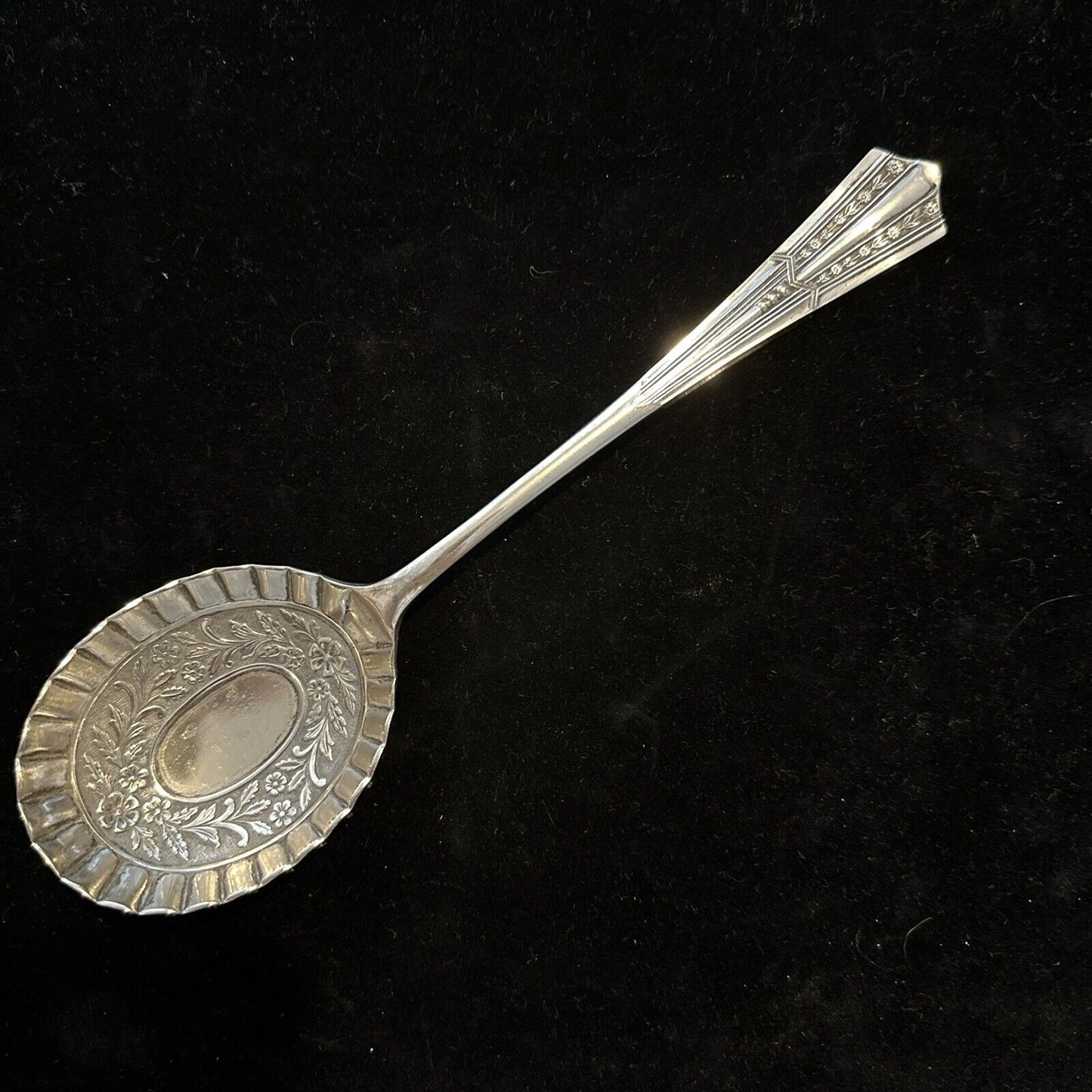 Antique Silver Plate Serving Spoon - James Dixon & Sons