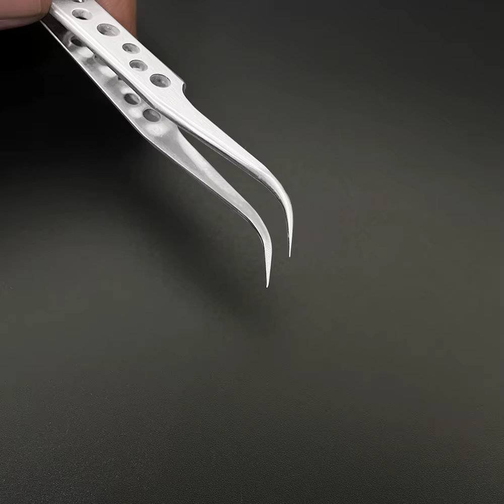 Brand New Stainless Steel Precision Tweezers – Straight & Curved – Fine Point
