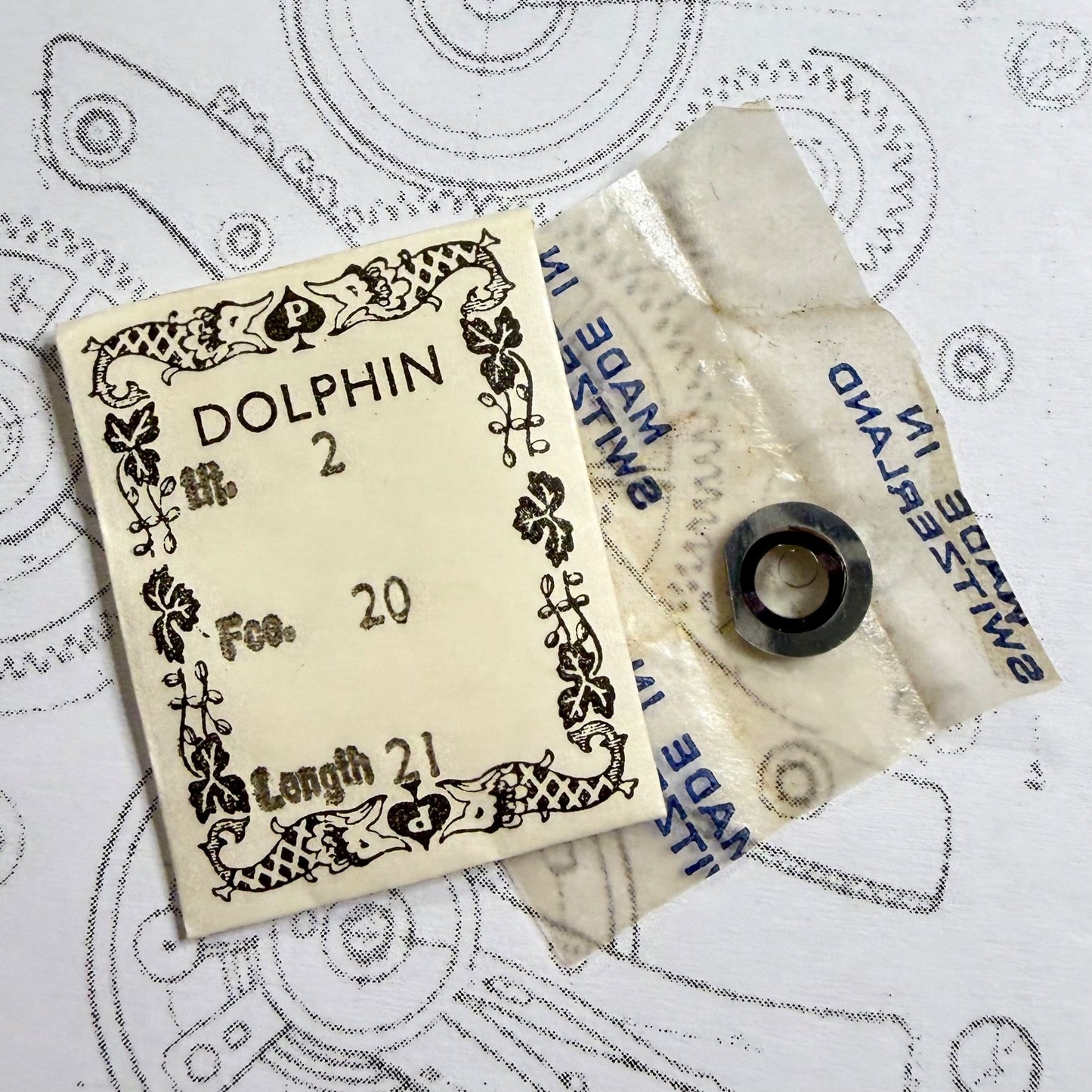 Vintage Dolphin Mainspring – 2.00 mm × 0.20 mm × 210 mm – Unbreakable Swiss Made